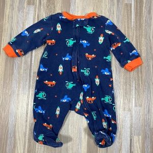 Carter's Rockets Airplanes Cars Footie Pajamas